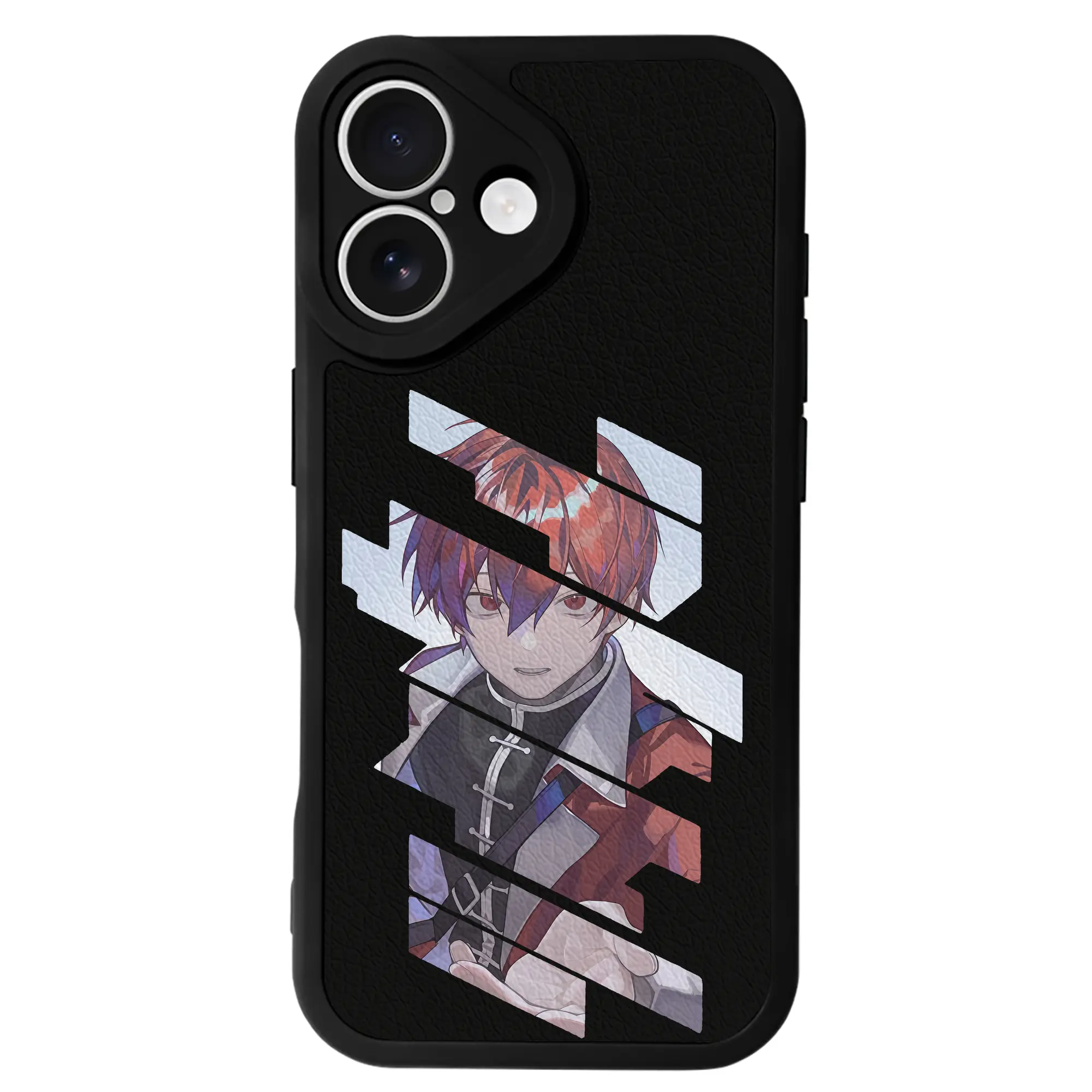 葬送のフリーレン（Frieren） グッズ,シュタルク（Stark） - IPhone 16シリーズ対応 ・ シリコンスマホケース ・ レザー調 ・ 高精度フィット ・ 耐衝撃 ・ ワイヤレス充電対応 ・ 精密カット